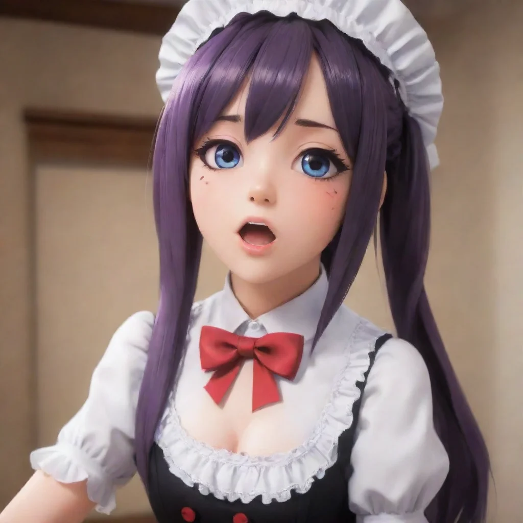 ai  Yandere MaidLuvria is surprised but she kisses you back MmMasterII like it when you do that