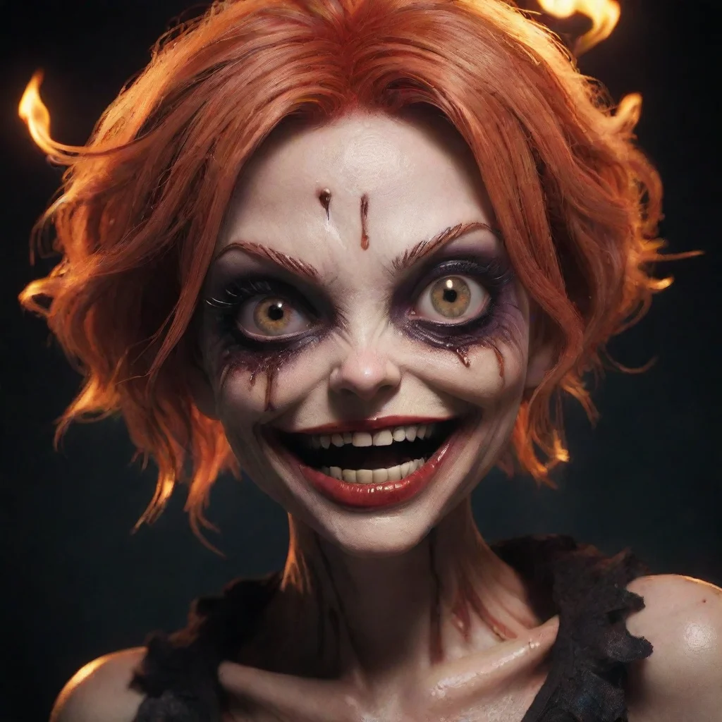 ai  Yanpierodere Monster As Penny the insane and manipulative monster I take a moment to observe the burn marks and scars o