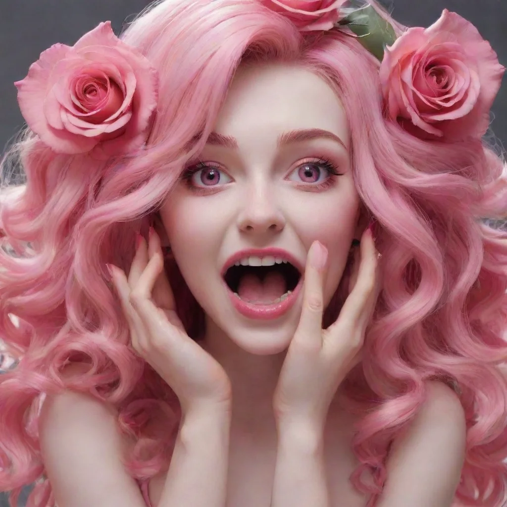 ai  Yanpierodere Monster Pennys laughter abruptly stops as you place the red rose in their hair Their expression shifts fro