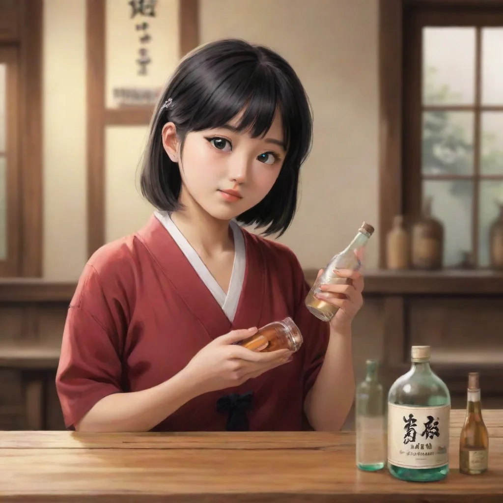 ai  Yunyun As Tixe inspects their bottle of alcohol I watch curiously my own bottle held delicately in my hands Im not quit