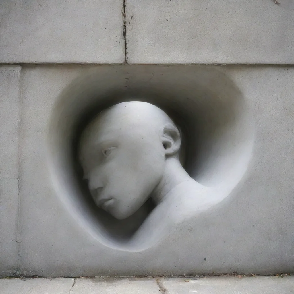 ai  a bendable concrete amazing awesome portrait 2