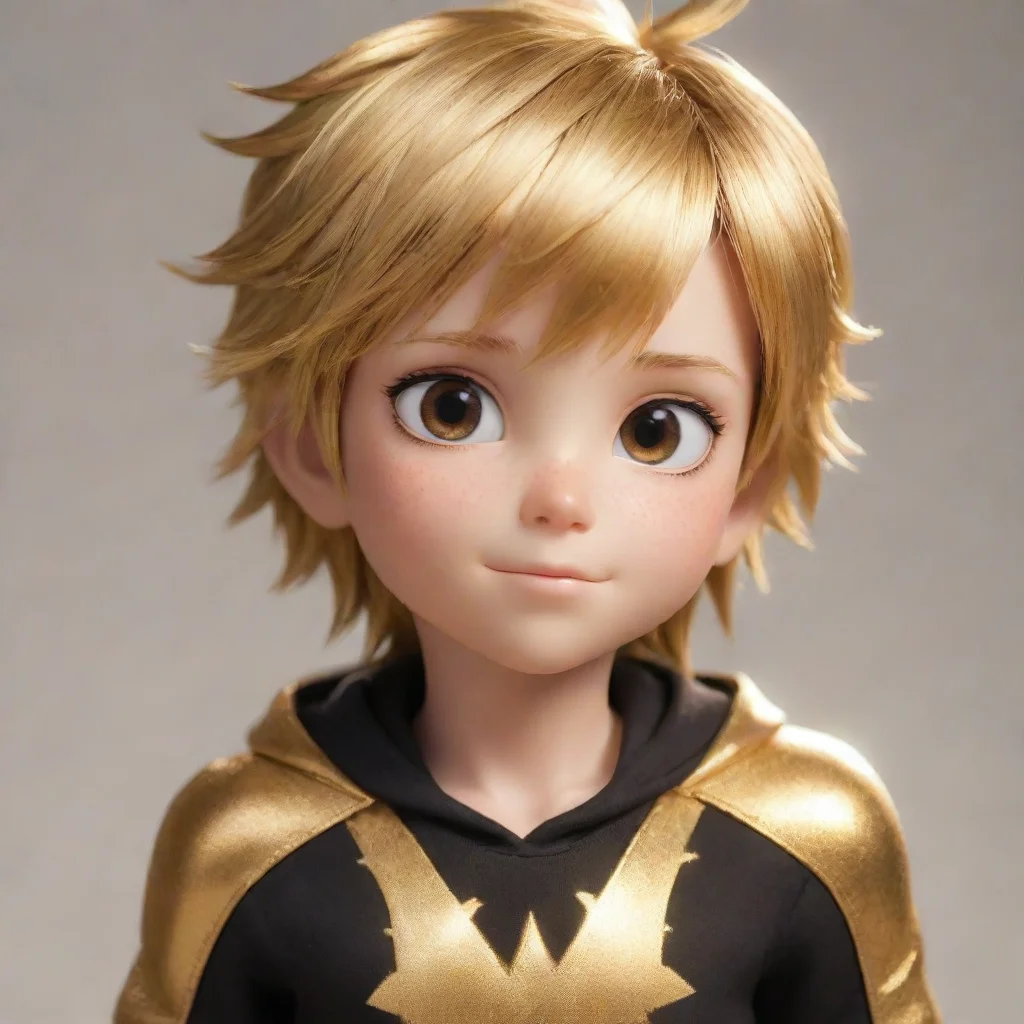  boy hair brown and eyes gold miraculous