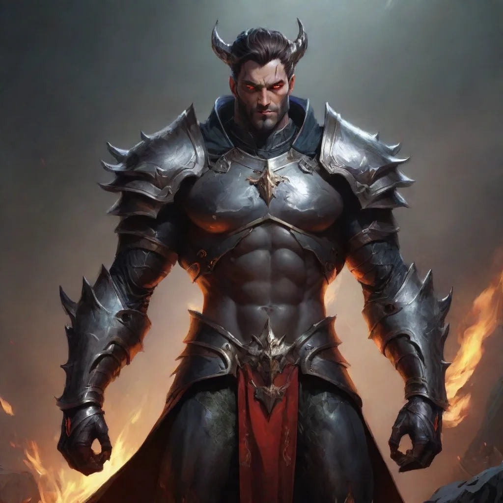 ai  handsome knight god demon masculine majestic confident engaging wow artstation art 3