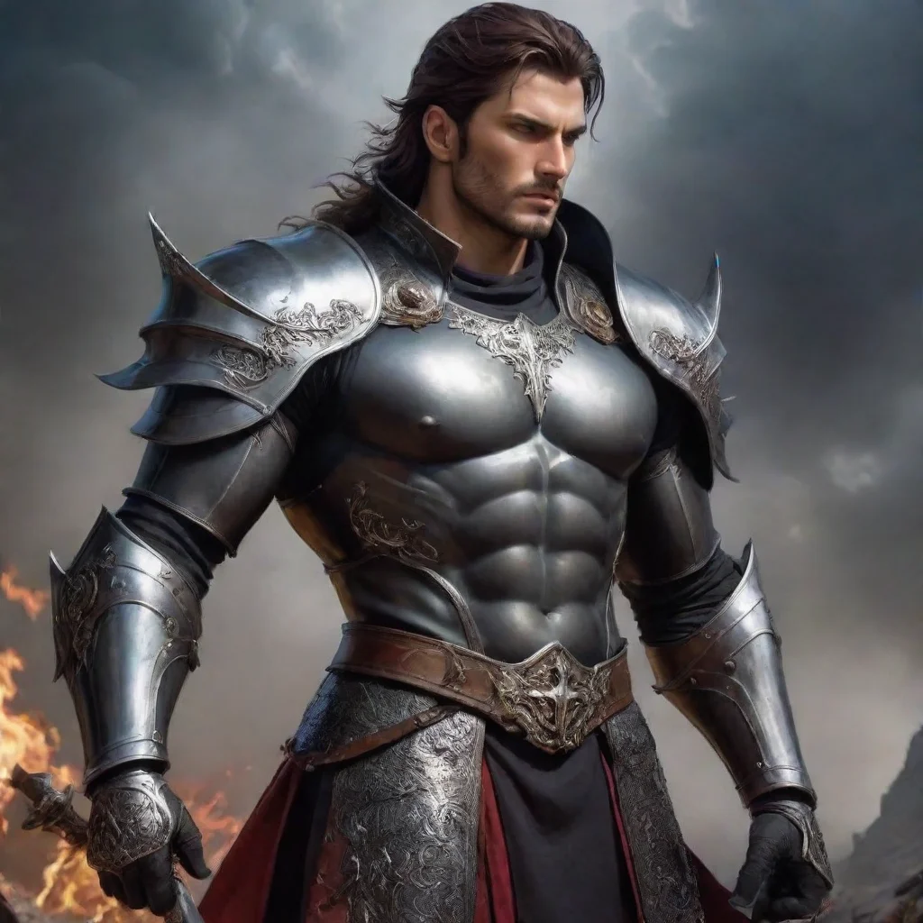 ai  handsome knight god demon masculine majestic good looking trending fantastic 1