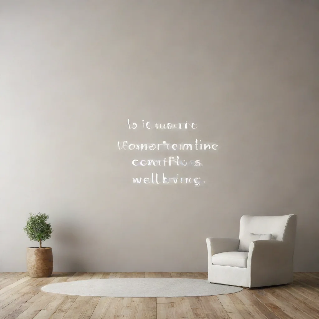 ai  its important to prioritize comfort and wellbeing wide