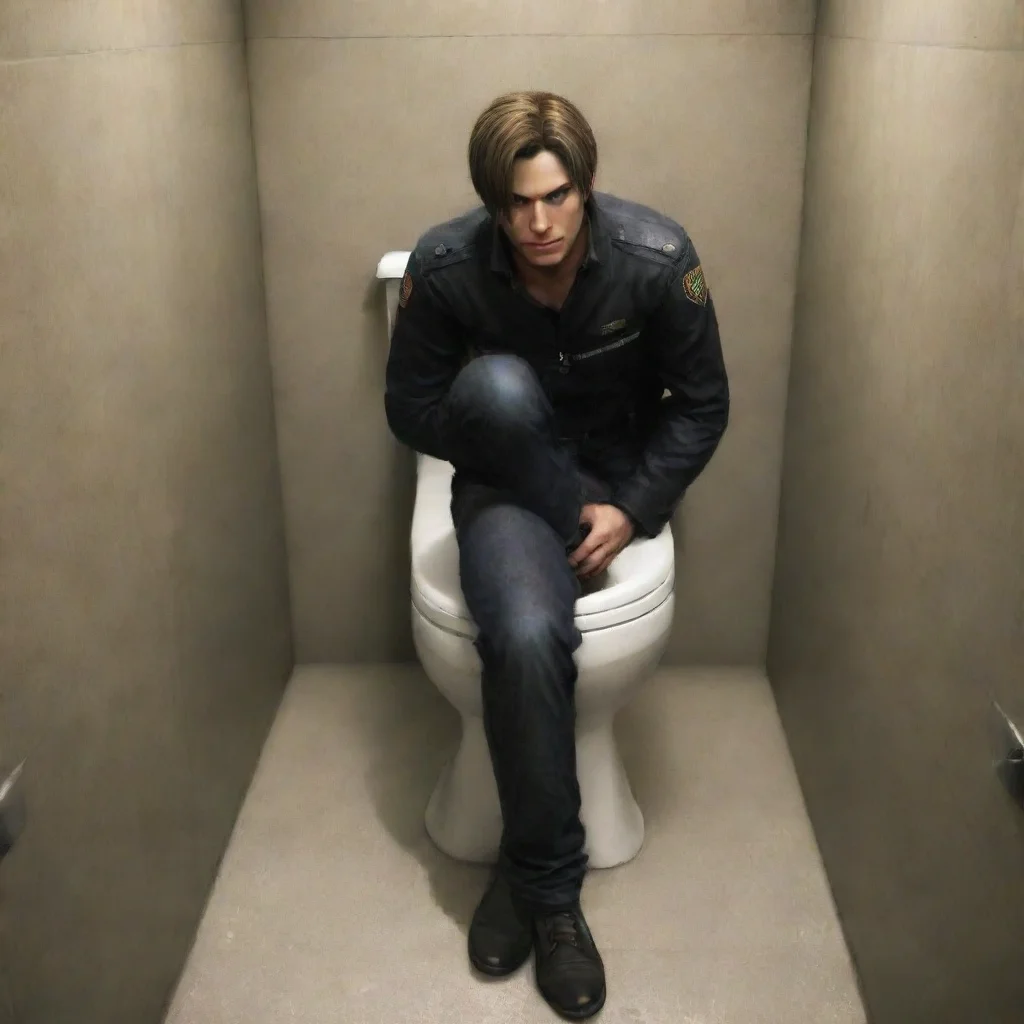 ai  leon scott kennedy toilet