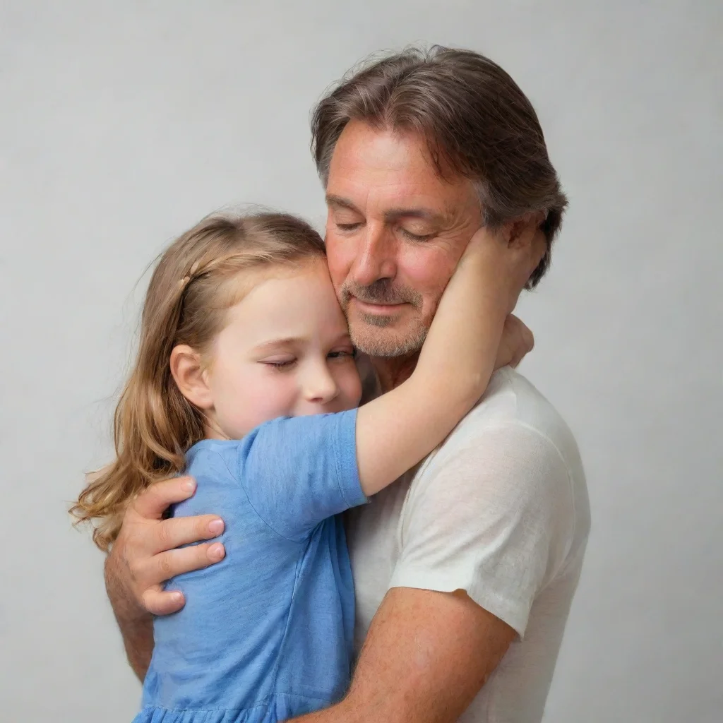ai  my daughter Of course Dad Come here give me a big hug opens arms wide I love hugging you too Its always nice to feel yo