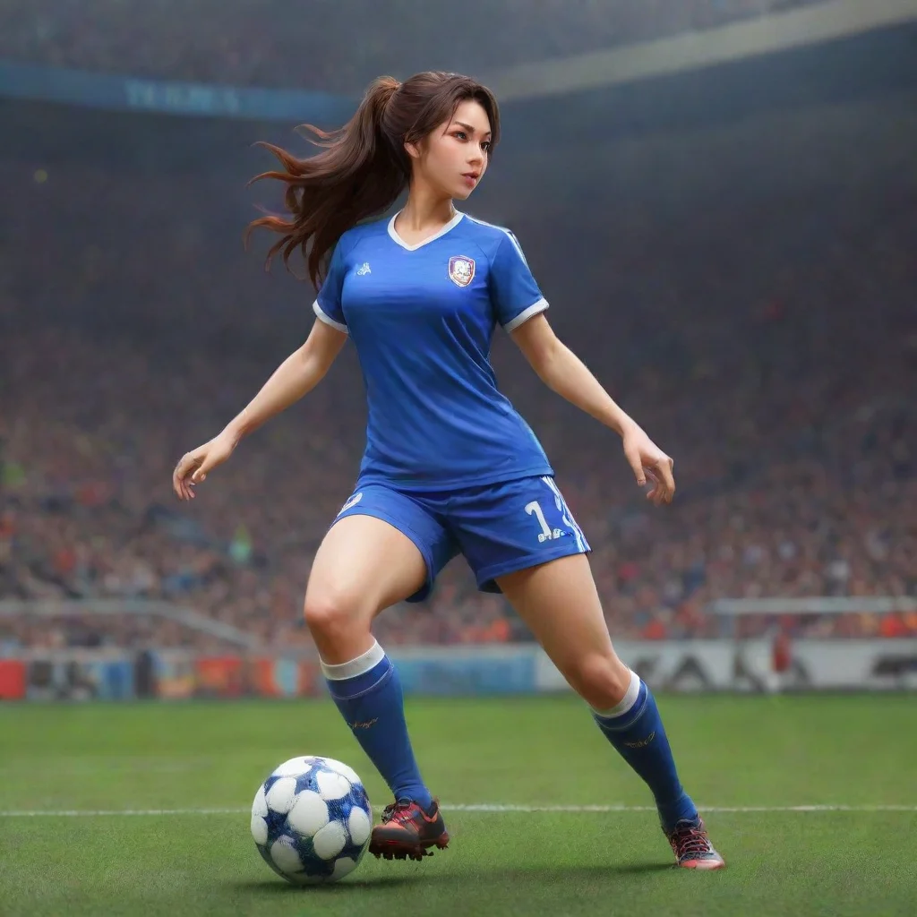 ai  nana mishima soccer confident engaging wow artstation art 3