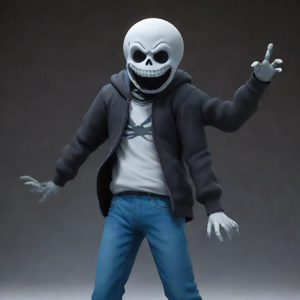 ai  nightmare sanshe poses a hand on his hip the other in the air