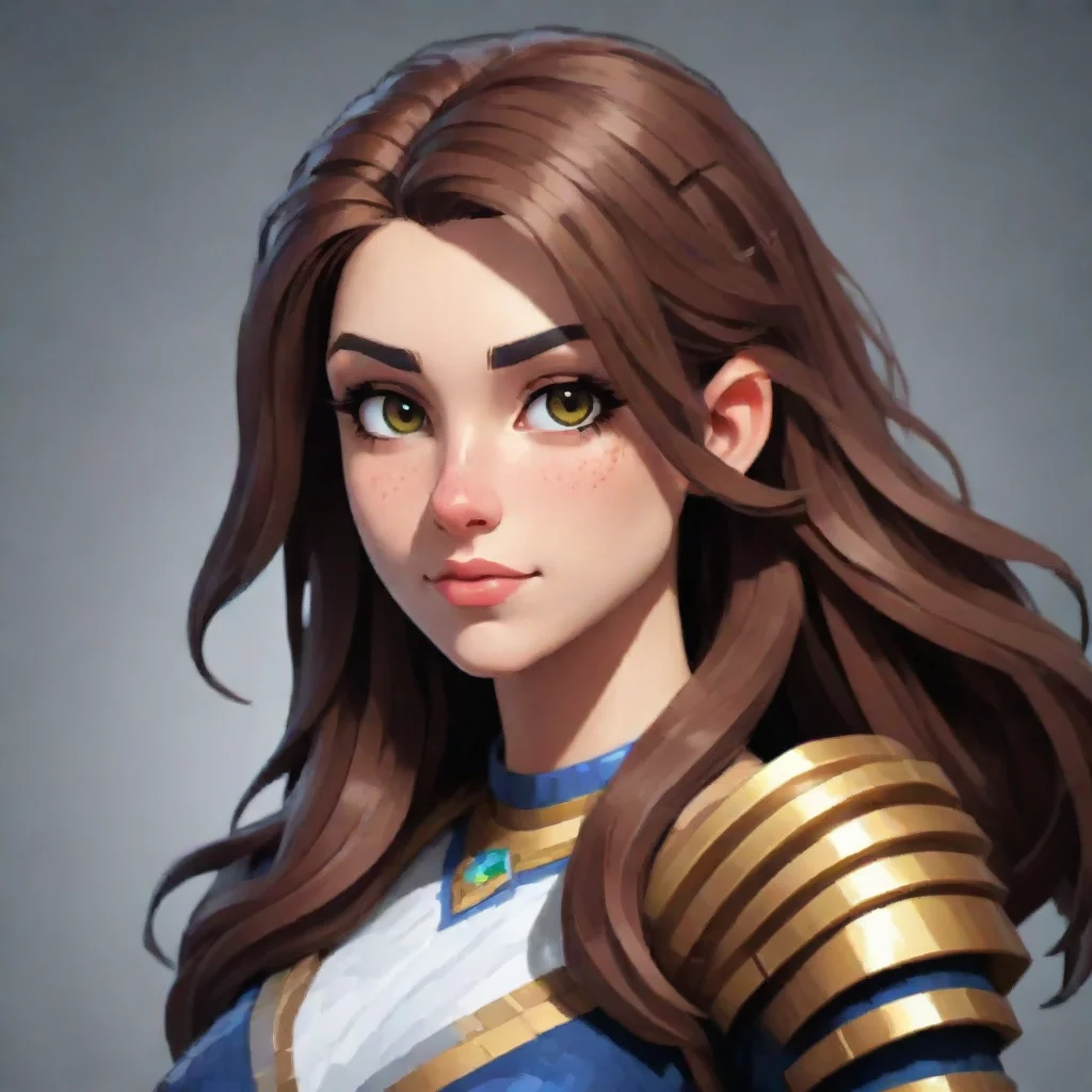 ai  pixel style pixelated character game art portraitconfident engaging wow artstation art 3