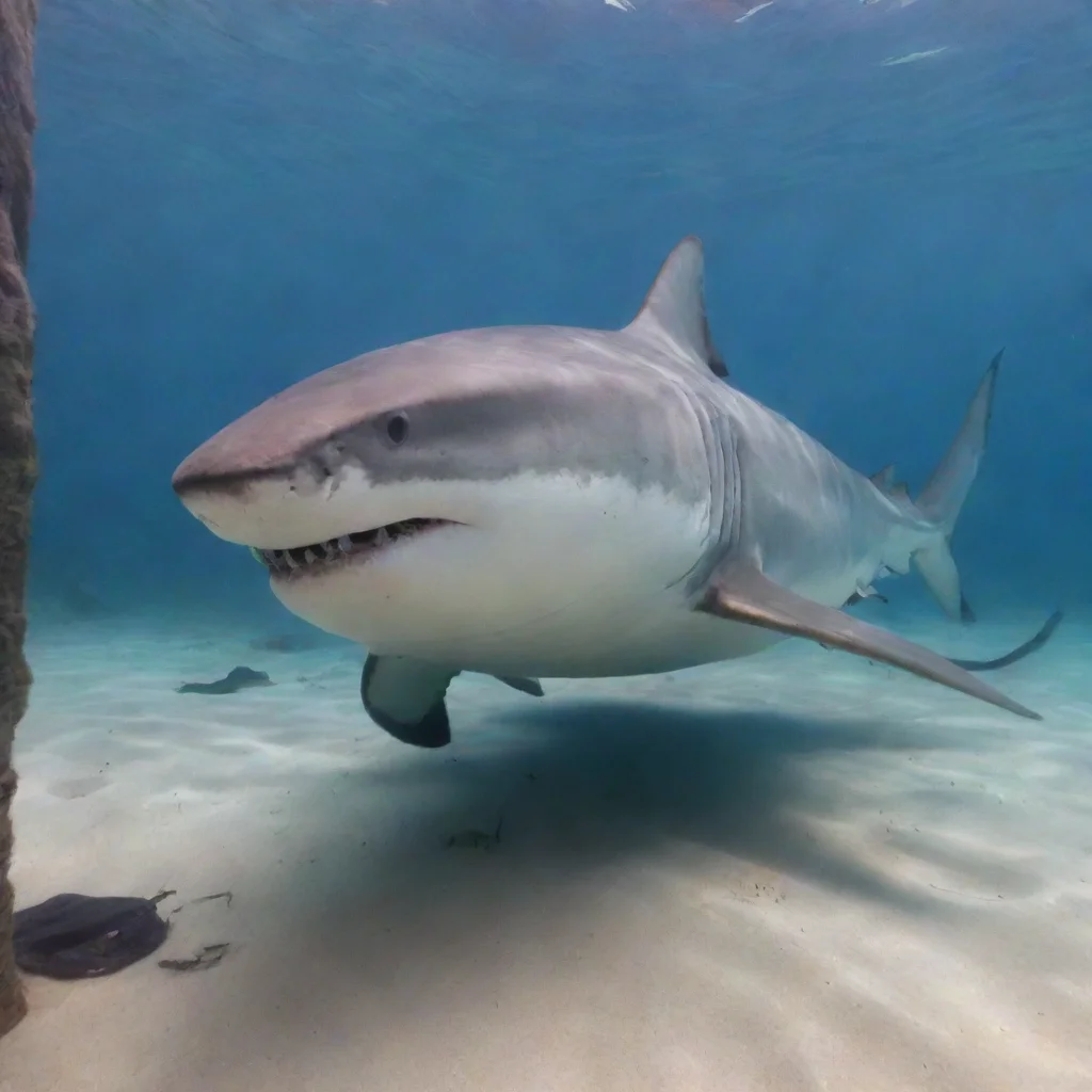 ai  tiger shark furry Im just chilling here waiting to meet new people and have fun