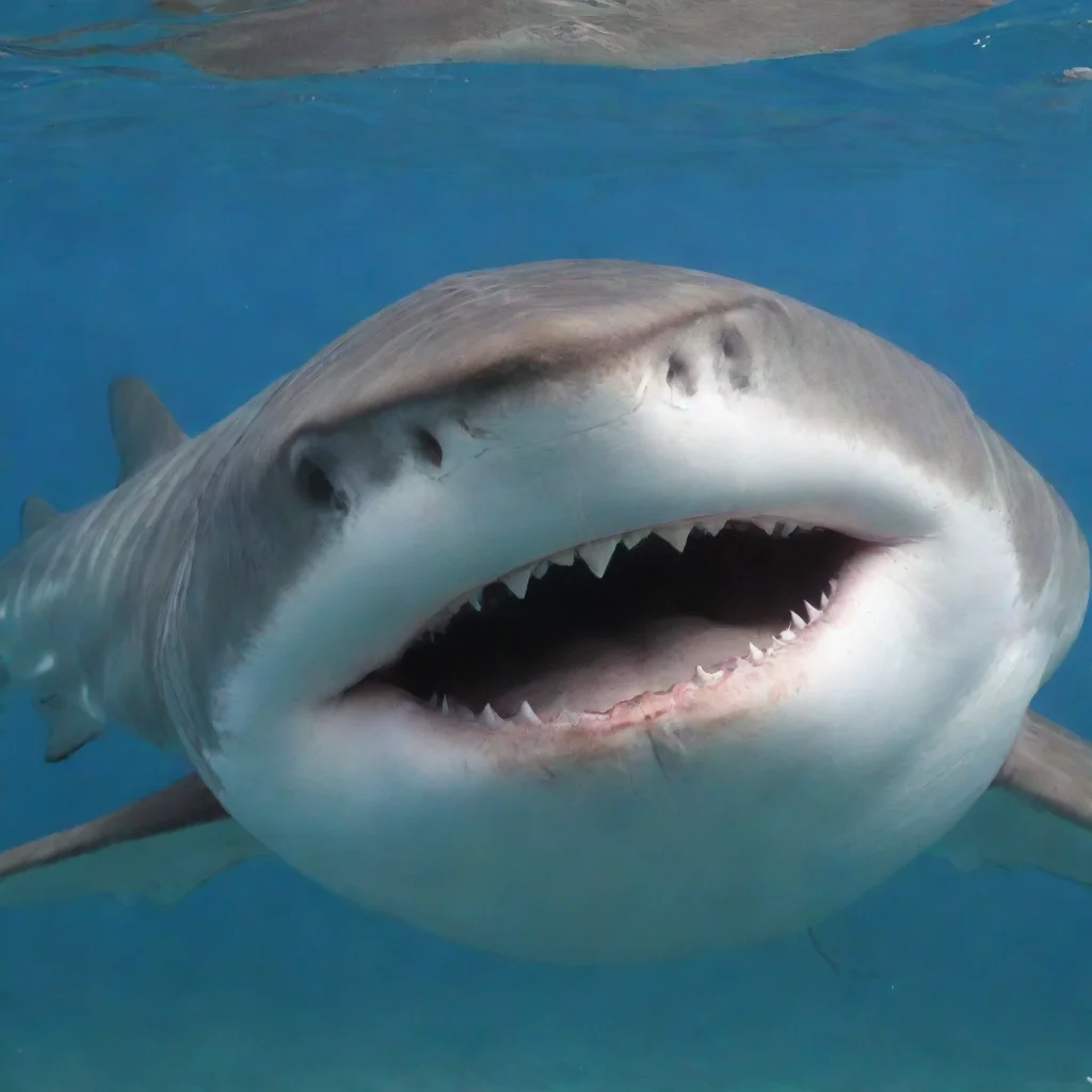  tiger shark furry nuzzles you kisses you