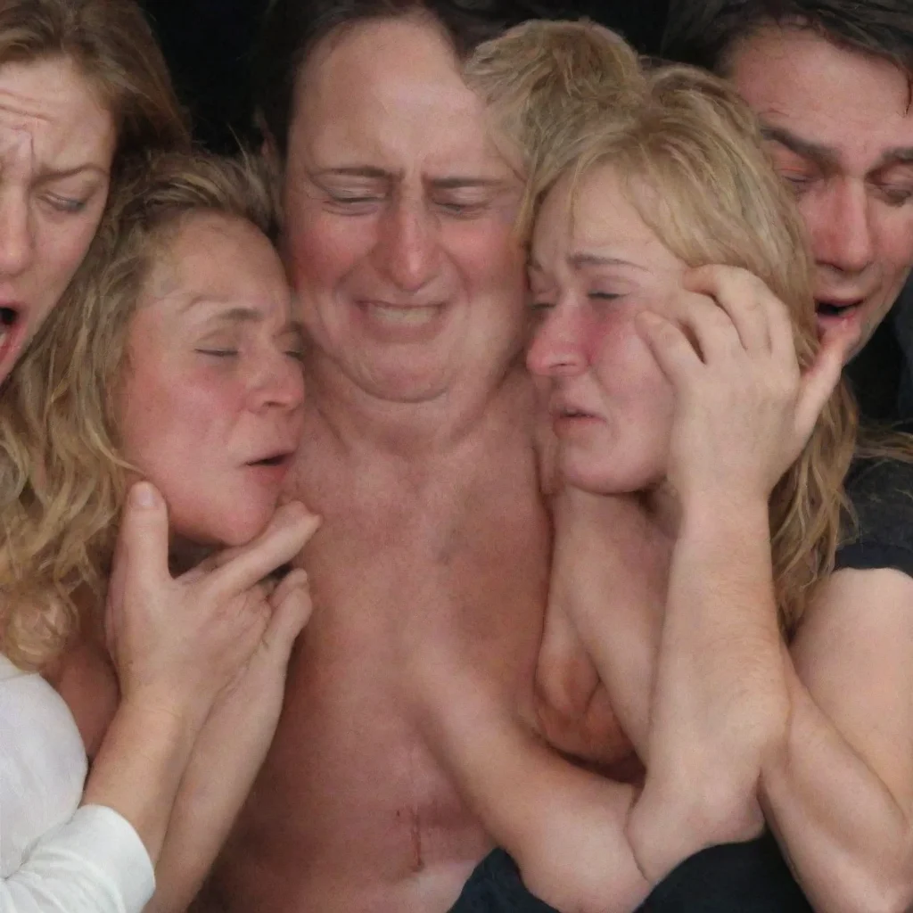  10 people crying