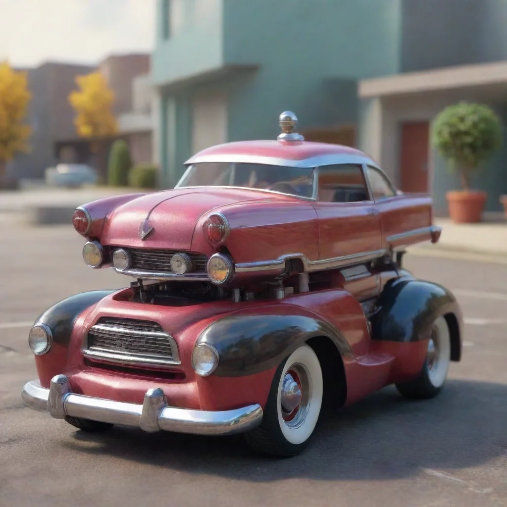 ai 1950s car transforming robot toy confident engaging wow artstation art 3