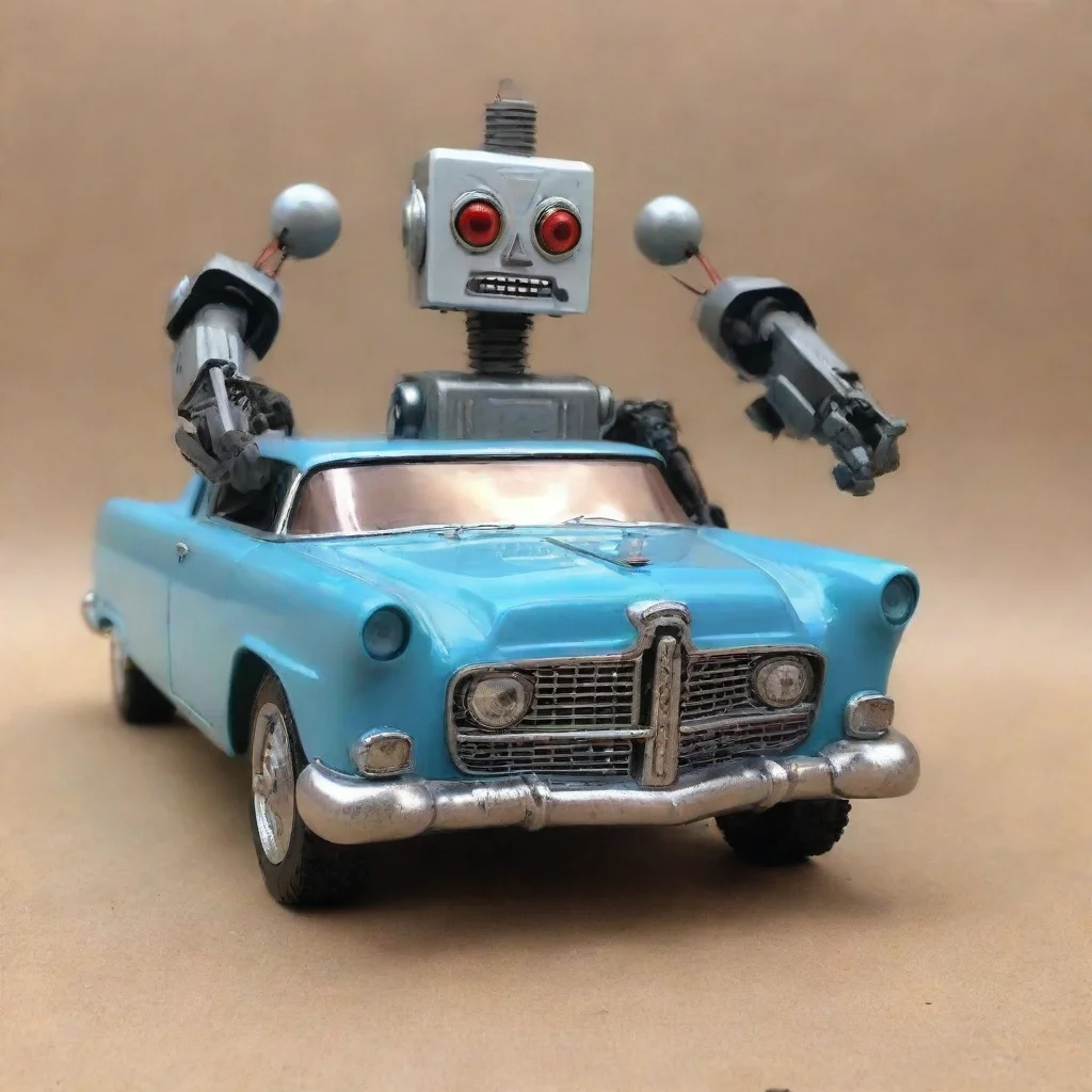 ai 1950s car transforming robot toy good looking trending fantastic 1