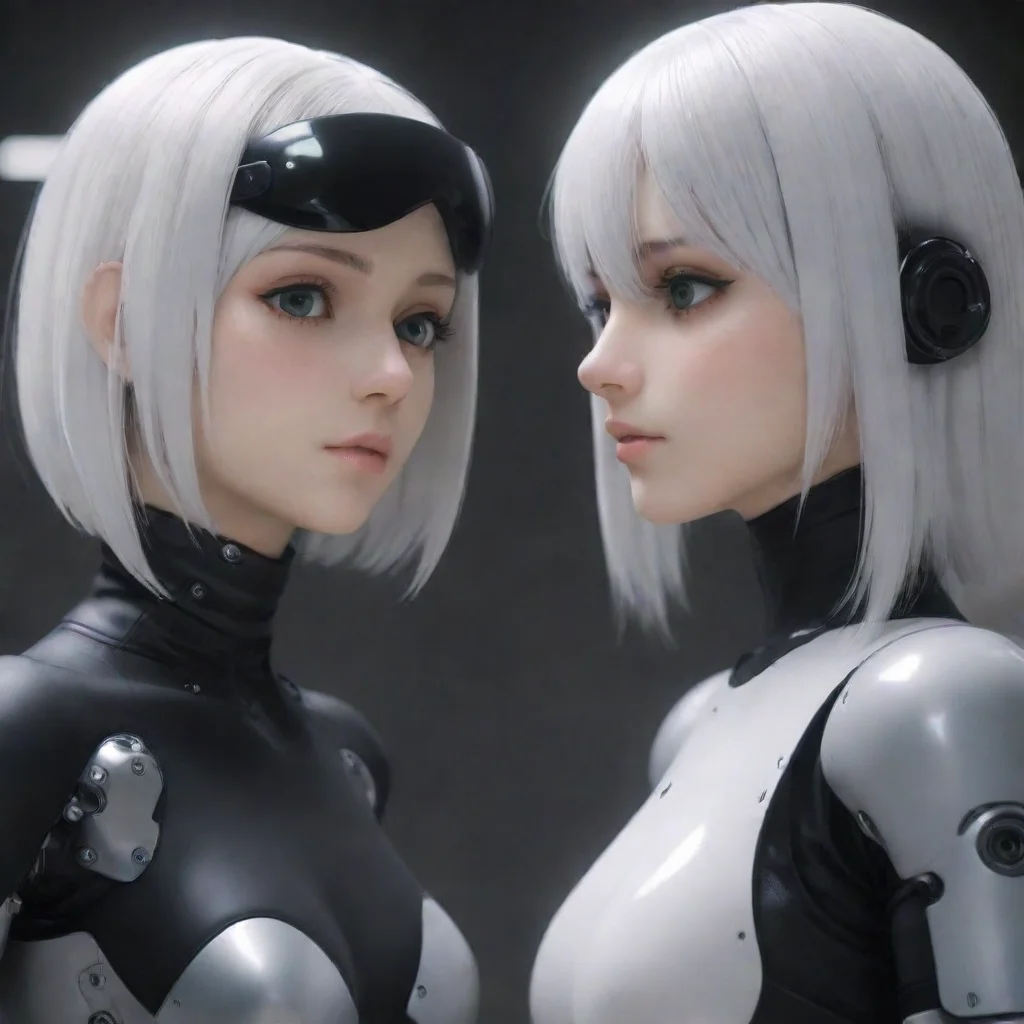 ai 2B and 9S curious