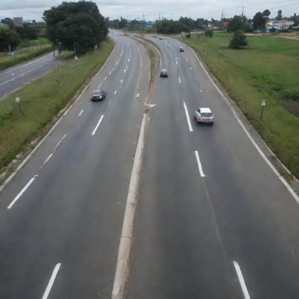 ai 3 lanes road with 1 right u turn amazing awesome portrait 2