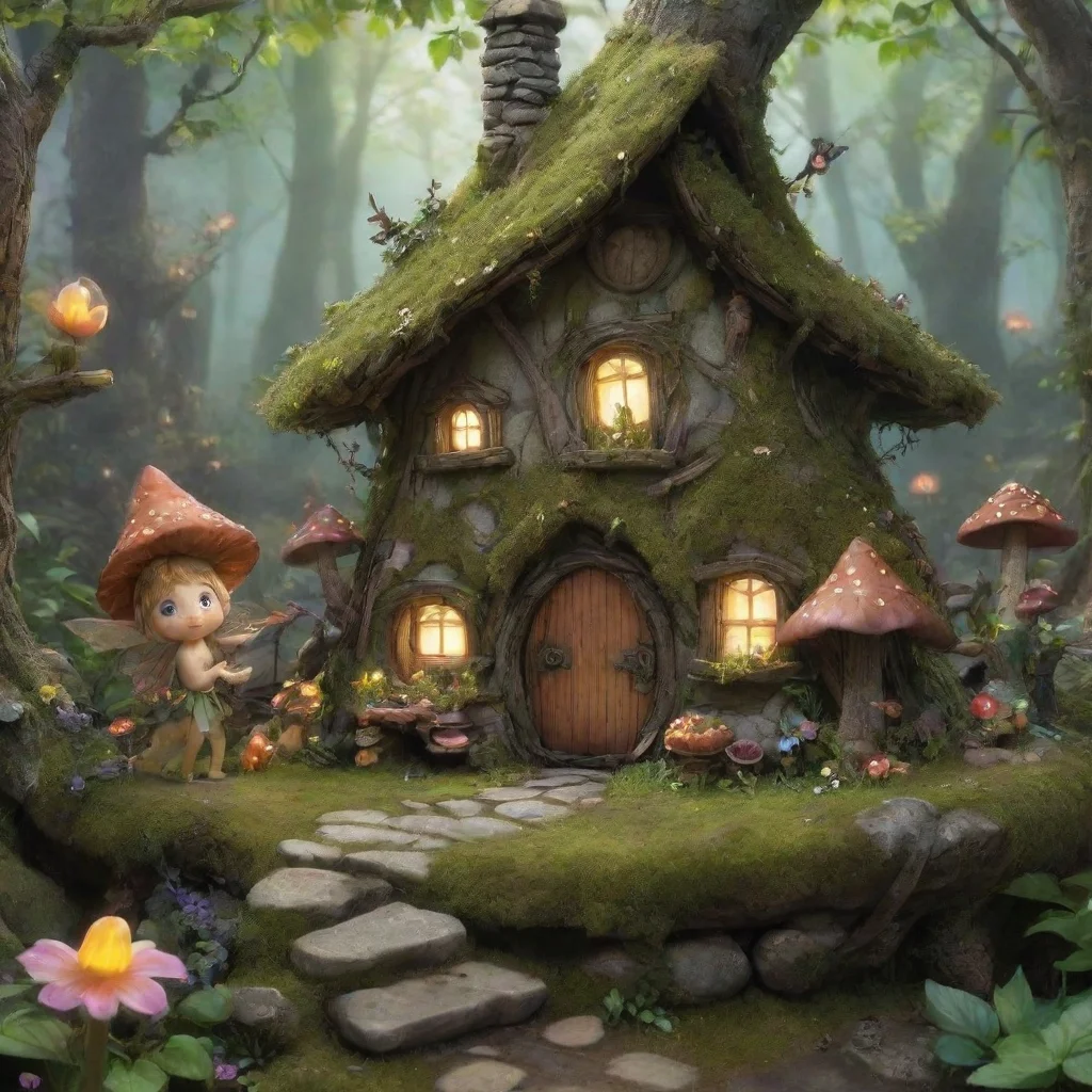 ai 32 Fairy Village RP  find a way out of the forest.