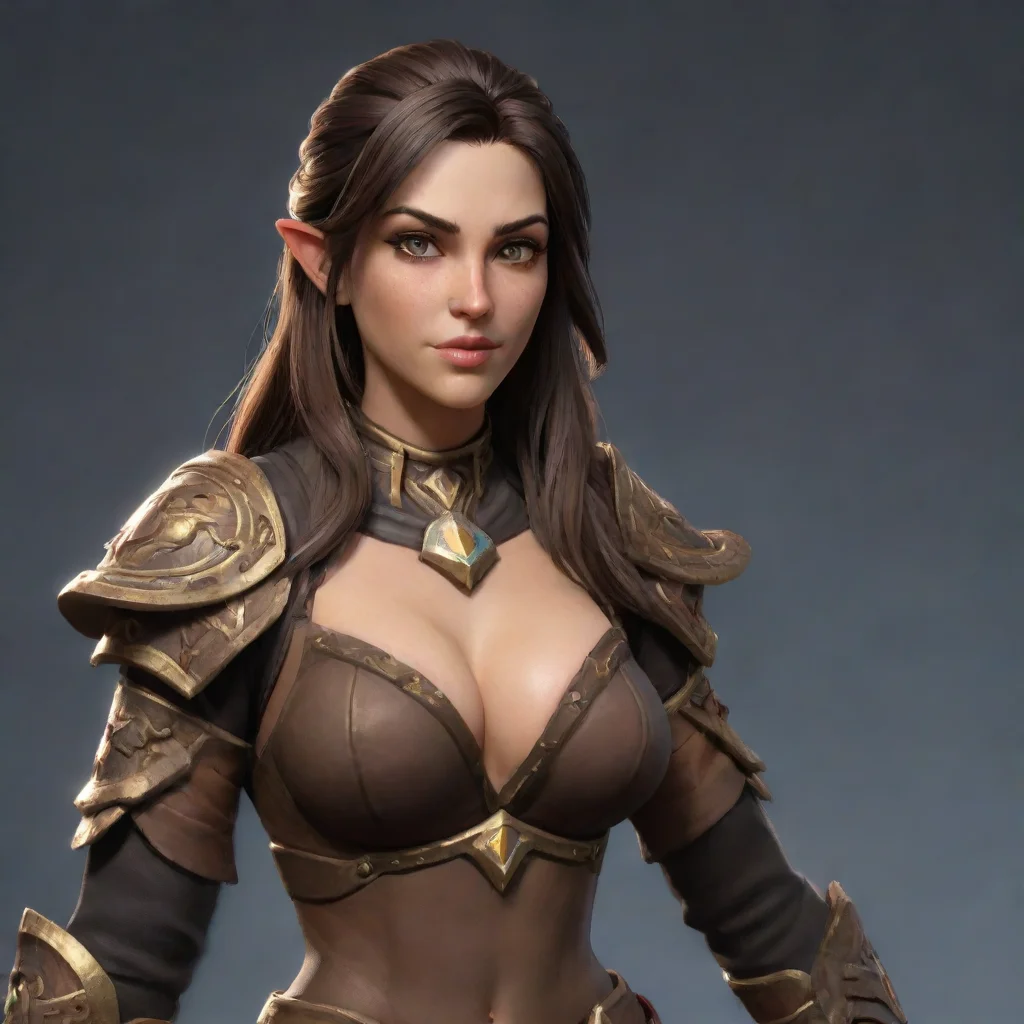3d player confident engaging wow artstation art 3