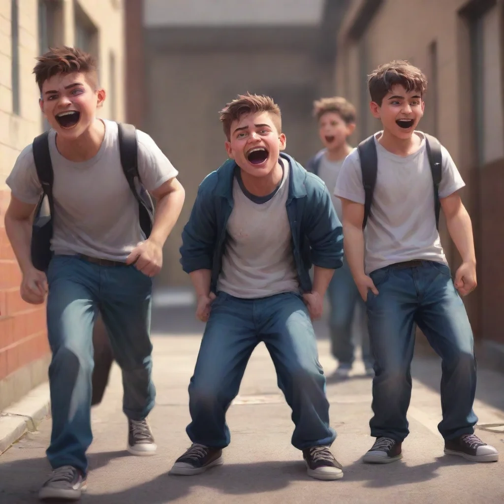 ai 5e School Bully Gang laughter