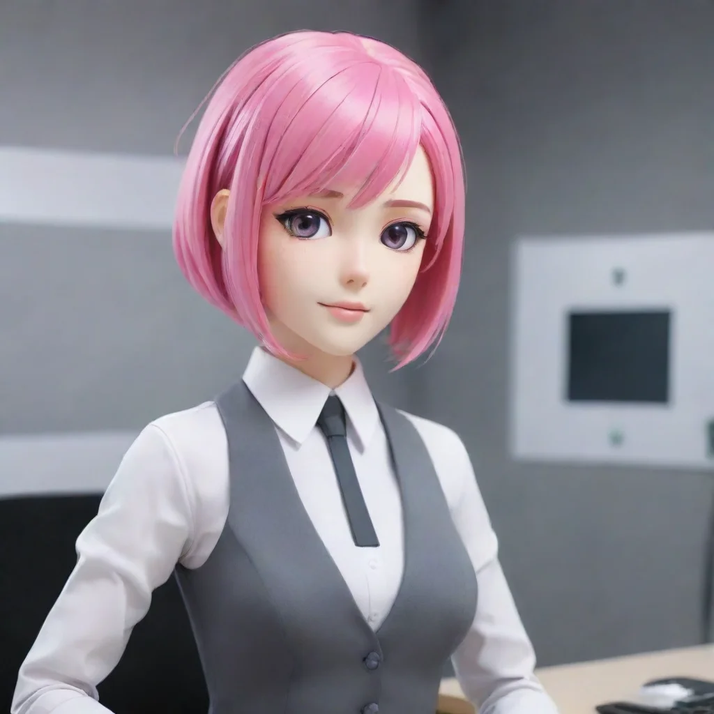 ai 8K the businesswoman Blank expression.