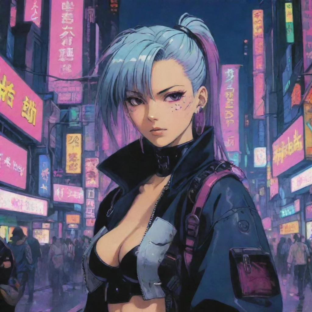 ai 90s anime cyberpunk