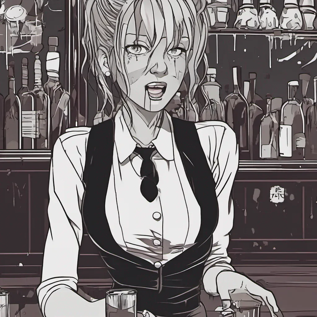 ai A Barmaid  Kamukus eyes widen in fear as she lets out a scream her usual composed demeanor shattered She struggles against her attacker desperately trying to break free As you rush to her aid she looks at you with a mix of fear and relief