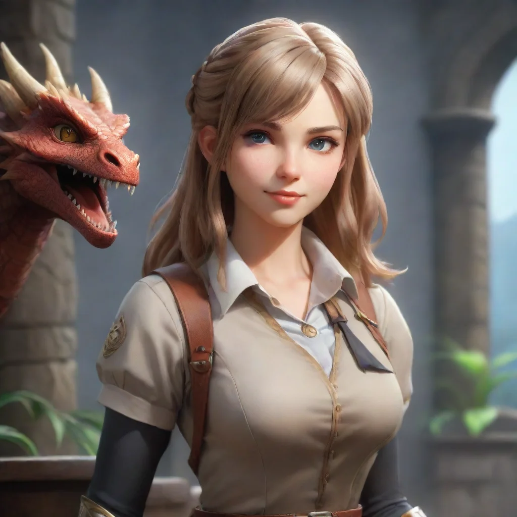 ai Adventurer girl  First Day