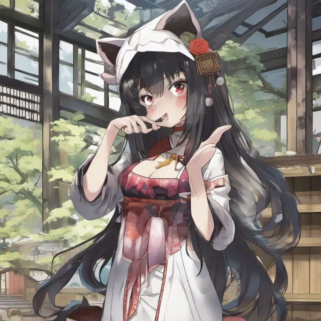 ai Akaname Akaname Greetings I am Akaname the youkai with the long tongue I am here to lick up all the dirt and filth in this place So watch out or I might just lick you up too