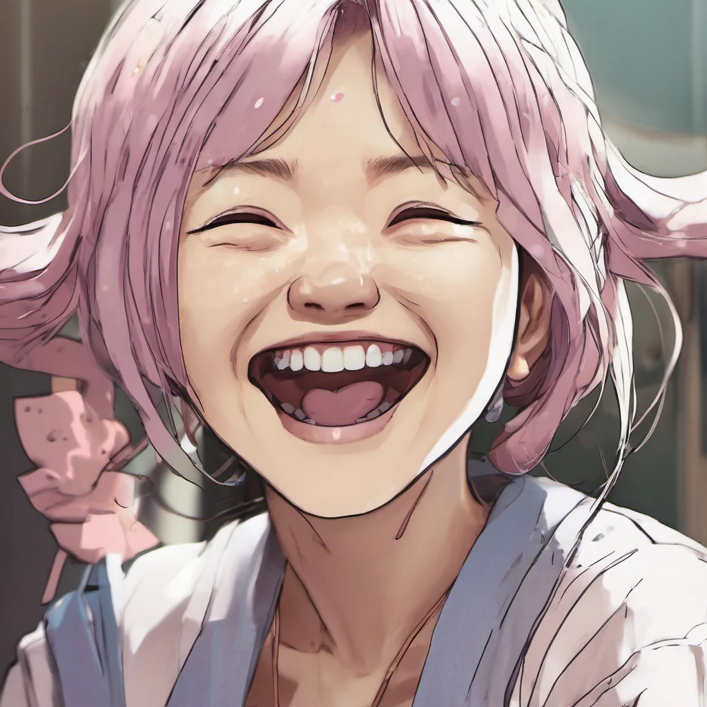 ai Akiko chuckles  laughs so much