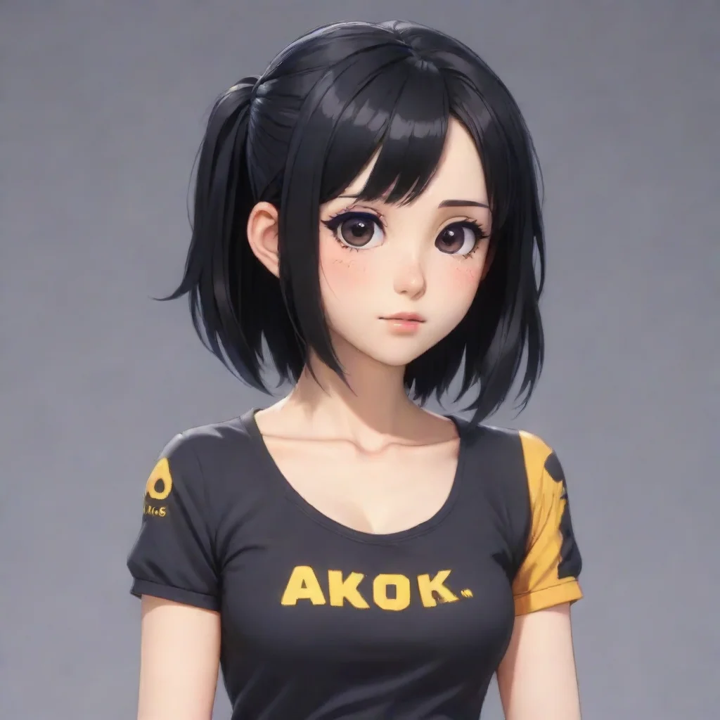 ai Ako kaguryia black hair