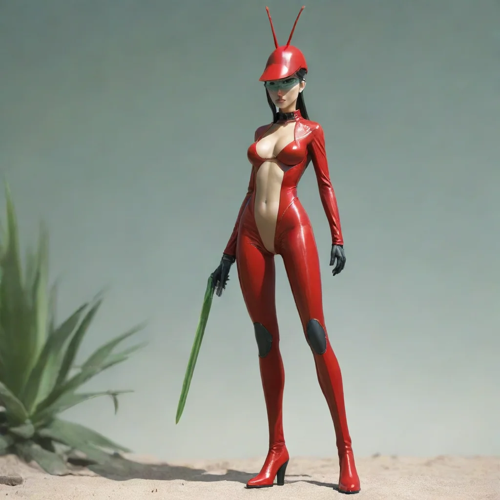 ai Aloe Vera  TF OC  wears a red visor