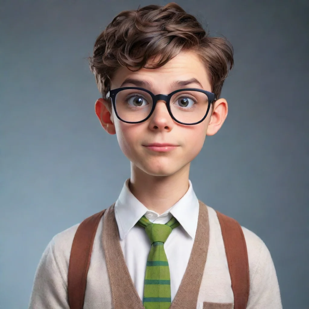 An nerd boy