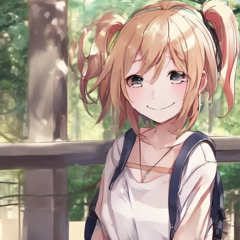 ai Anime Girl smile Im Naugthy
