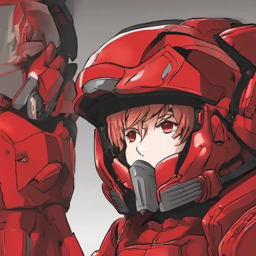 ai Anime Red Anime Red I am the Red Helmet and I am here to protect you