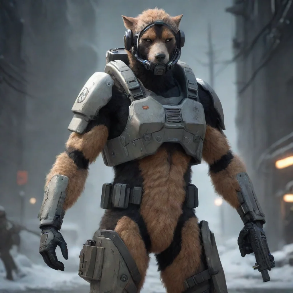 ai Anti furry soldier 2 dystopian future