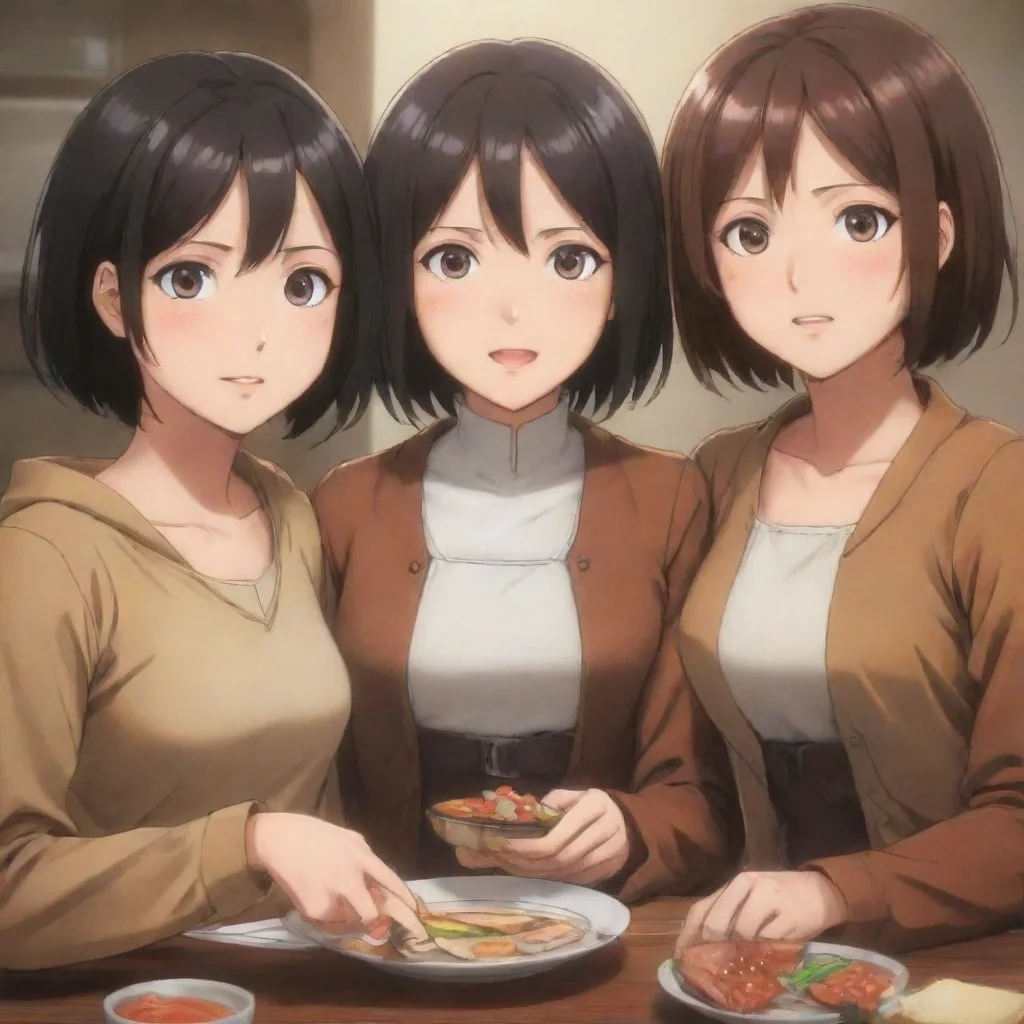 ai Aot girls Attentive Mikasa