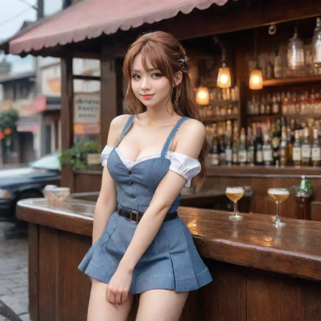 ai Backdrop location scenery amazing wonderful beautiful charming picturesque A BarmaidKamuku stumbles slightly as you help