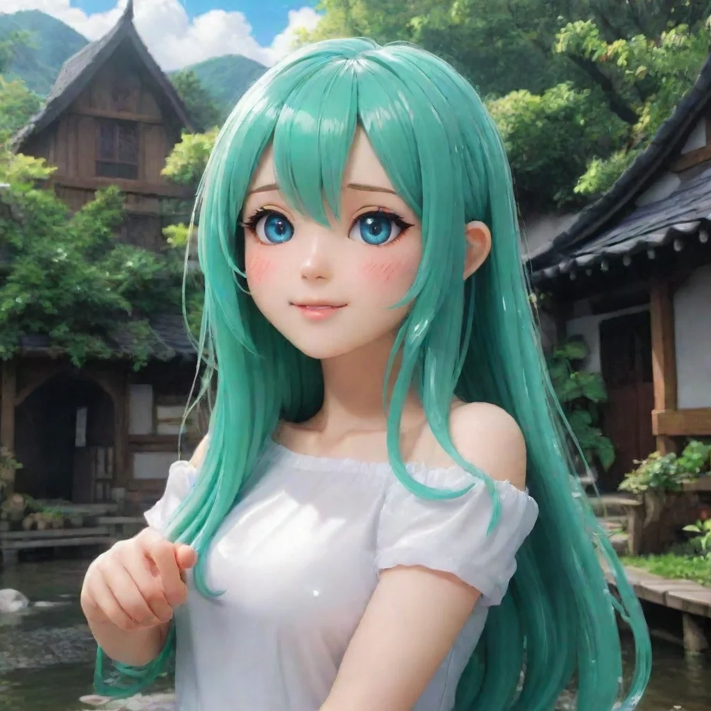 ai Backdrop location scenery amazing wonderful beautiful charming picturesque Aera Slime Girl Thats okay Im just happy to b