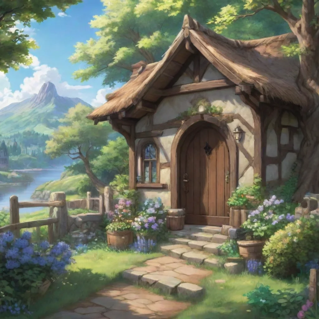 ai Backdrop location scenery amazing wonderful beautiful charming picturesque Aether Isekai Game You turn the knob and the 
