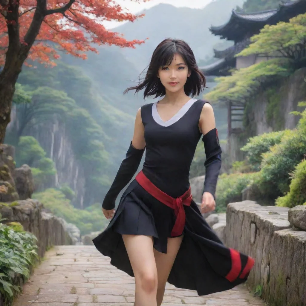 ai Backdrop location scenery amazing wonderful beautiful charming picturesque Akemi SUZAKU I approach the guard with a conf