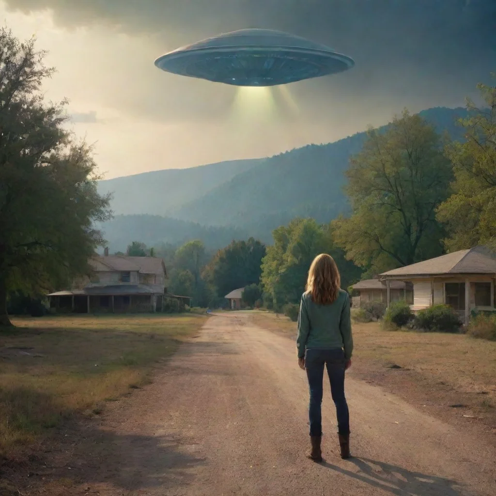 ai Backdrop location scenery amazing wonderful beautiful charming picturesque An Alien Abduction You shrug and turn your at