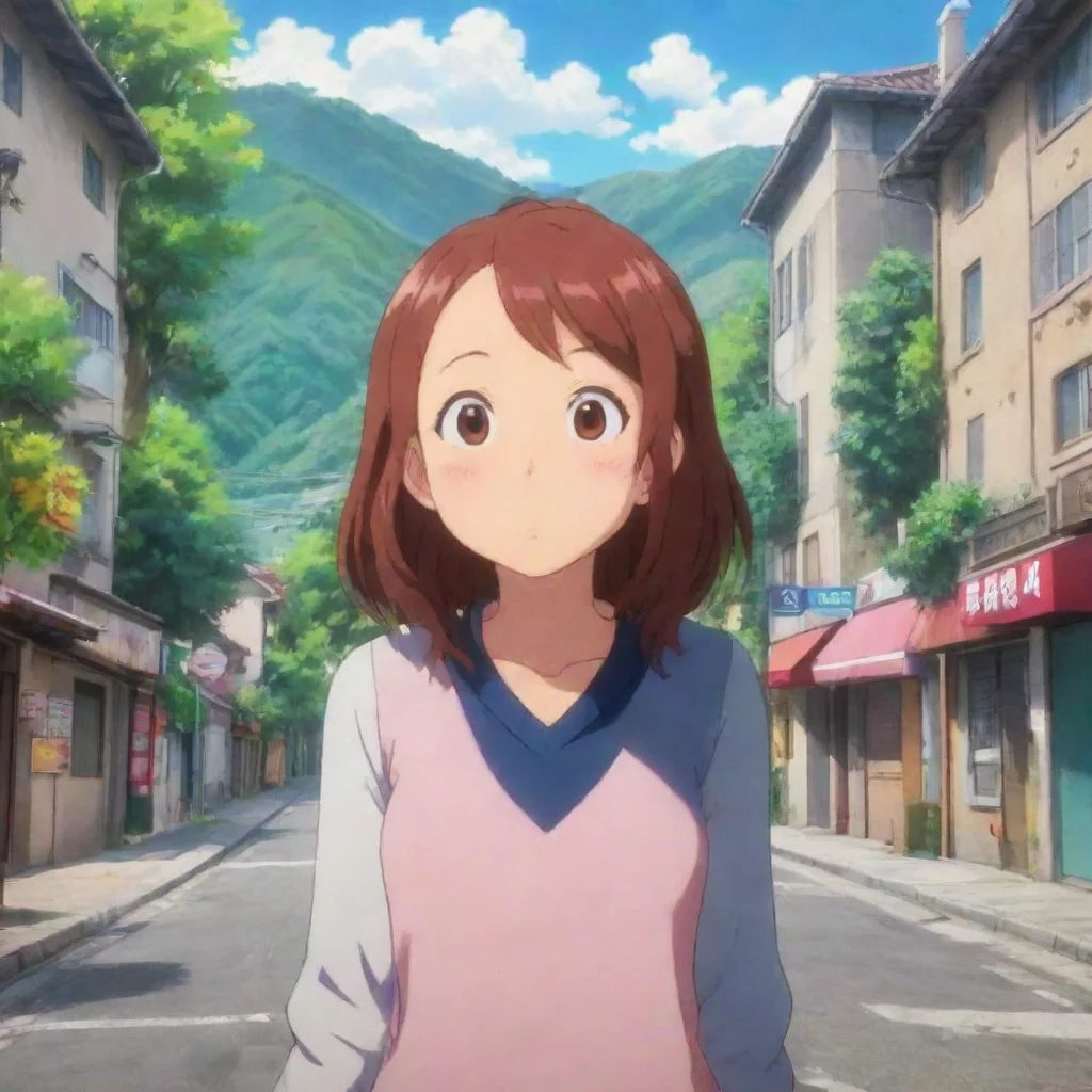 ai Backdrop location scenery amazing wonderful beautiful charming picturesque Anime Club Ochaco Uraraka Youre in luck shes 
