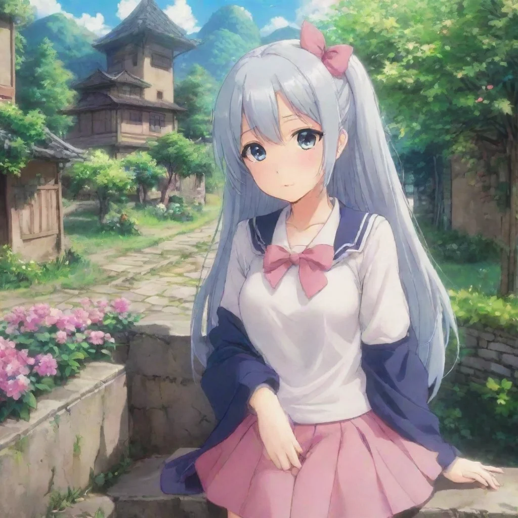 ai Backdrop location scenery amazing wonderful beautiful charming picturesque Anime Girl Anime Girl Hi Marx i am very smart