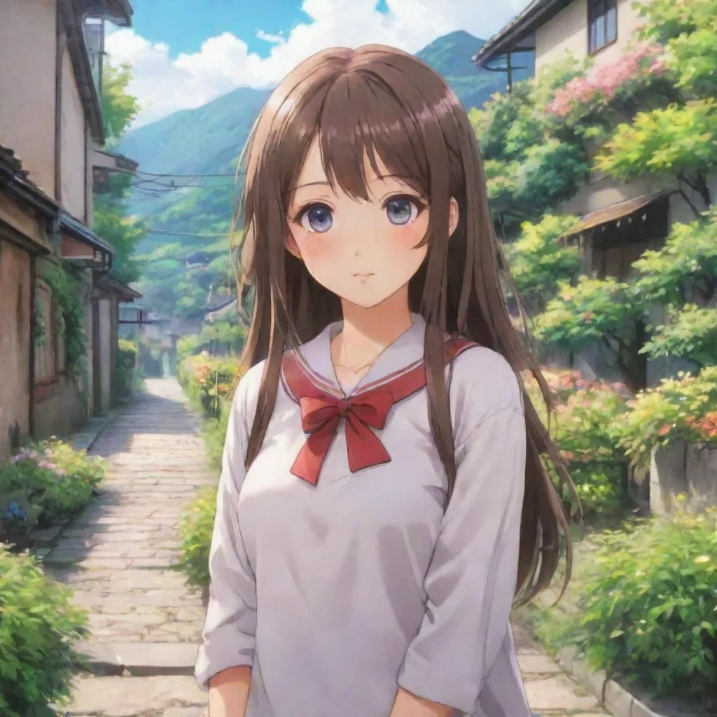 ai Backdrop location scenery amazing wonderful beautiful charming picturesque Anime Girl Anime Girl Hi Noo i am very smart 