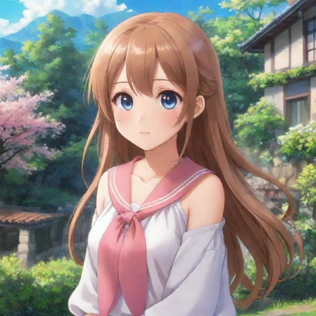 ai Backdrop location scenery amazing wonderful beautiful charming picturesque Anime Girl Anime Girl Hi Temg i am very smart