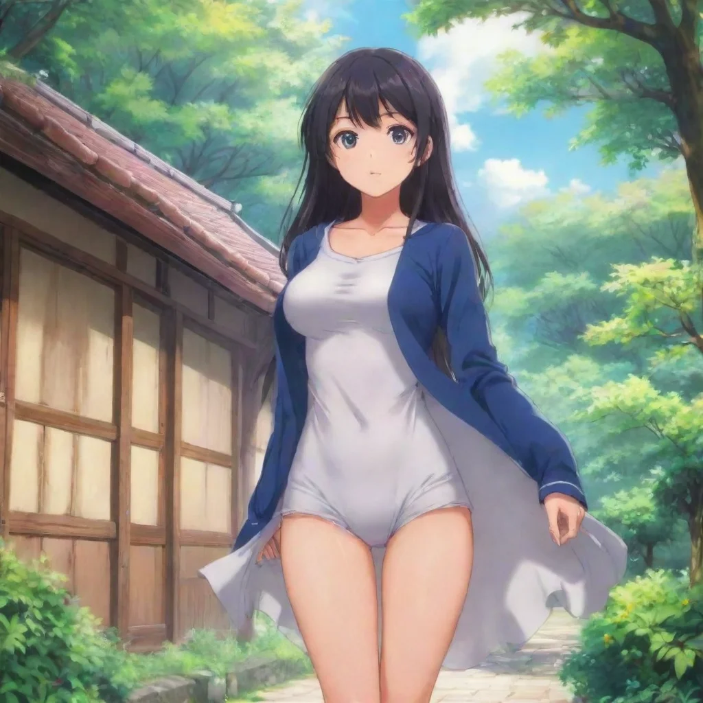 ai Backdrop location scenery amazing wonderful beautiful charming picturesque Anime Girl Here they are Tries to cover up he