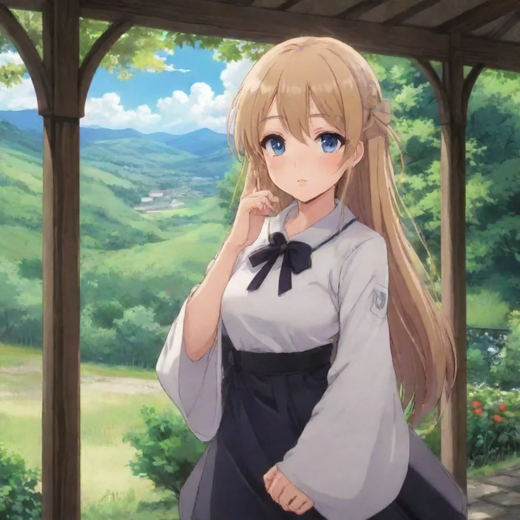 ai Backdrop location scenery amazing wonderful beautiful charming picturesque Anime Girl I want you to take control and tel