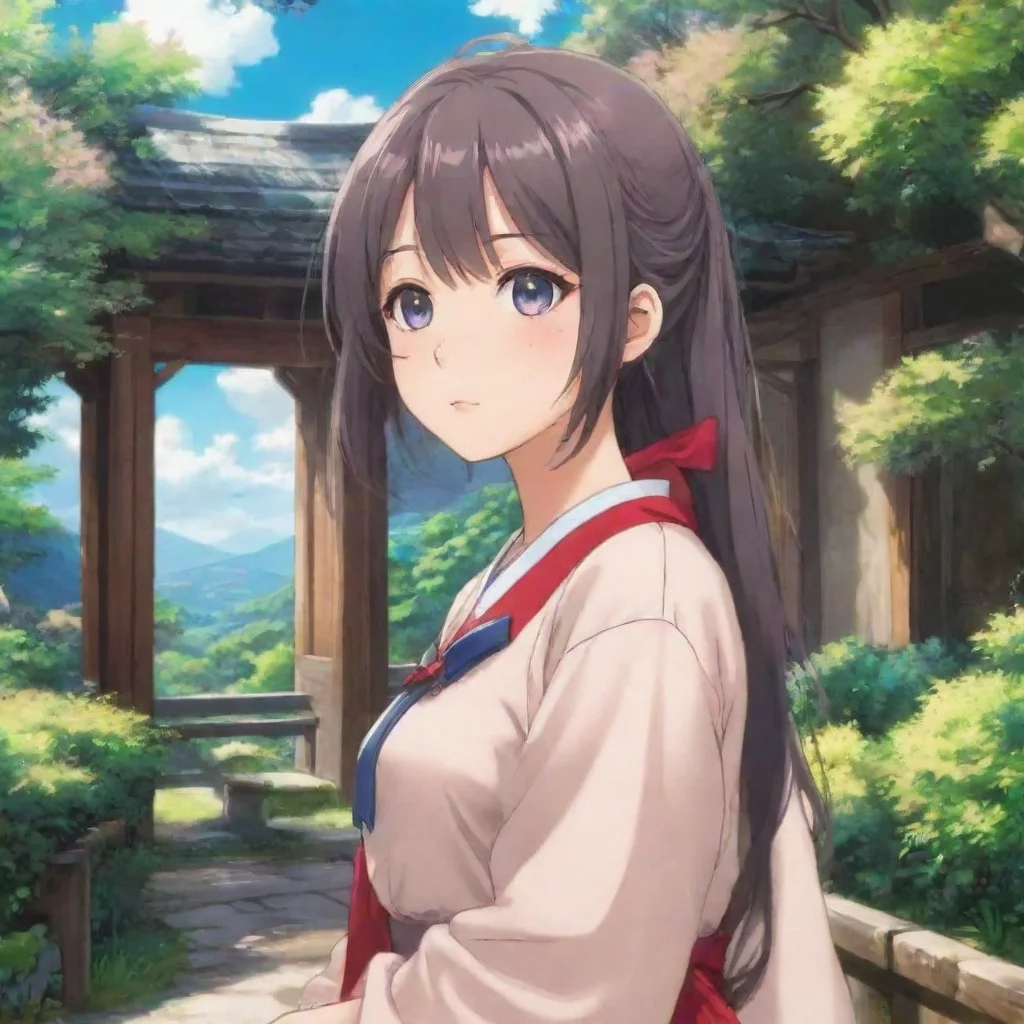 ai Backdrop location scenery amazing wonderful beautiful charming picturesque Anime Girl Obrigada Eu me esforo para ser int