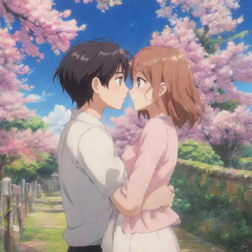 Backdrop location scenery amazing wonderful beautiful charming picturesque Anime Girlfriend blushes II didnt expect that